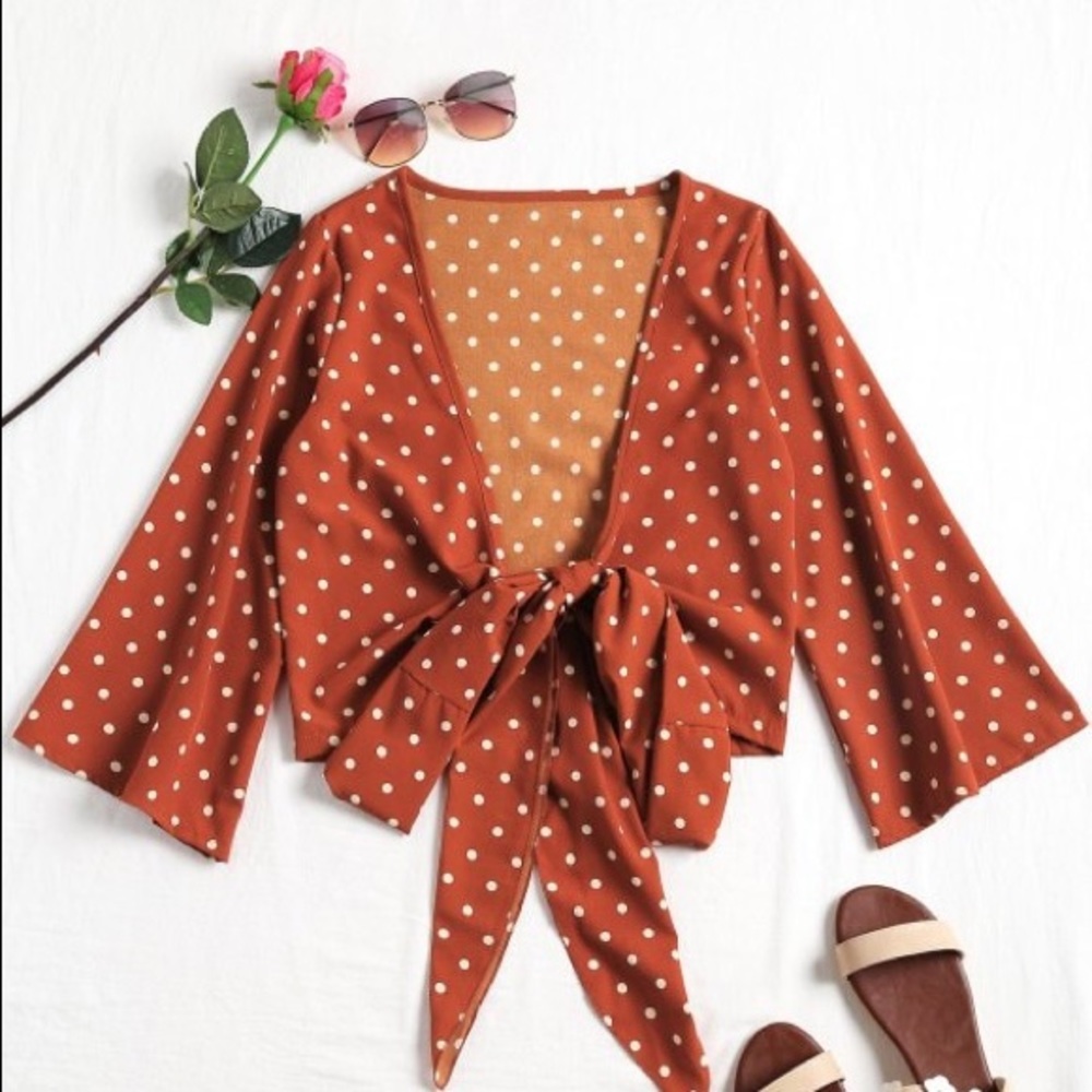 Polka dot blouse